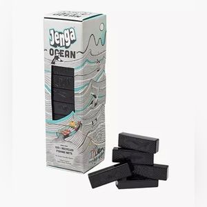 Jenga Ocean Game by Pokonobe 100 Recycled Fishing Net Blocks